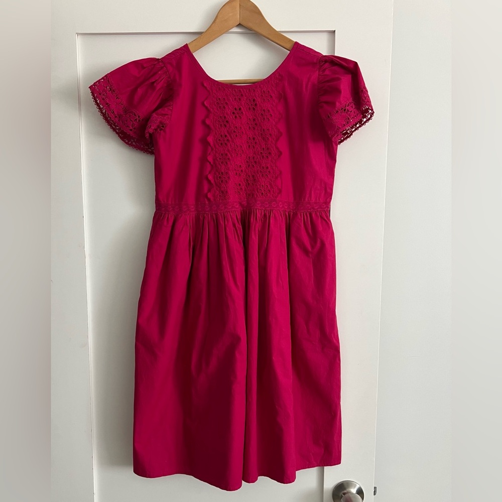 Loveshackfancy Pink Bow Back Dress